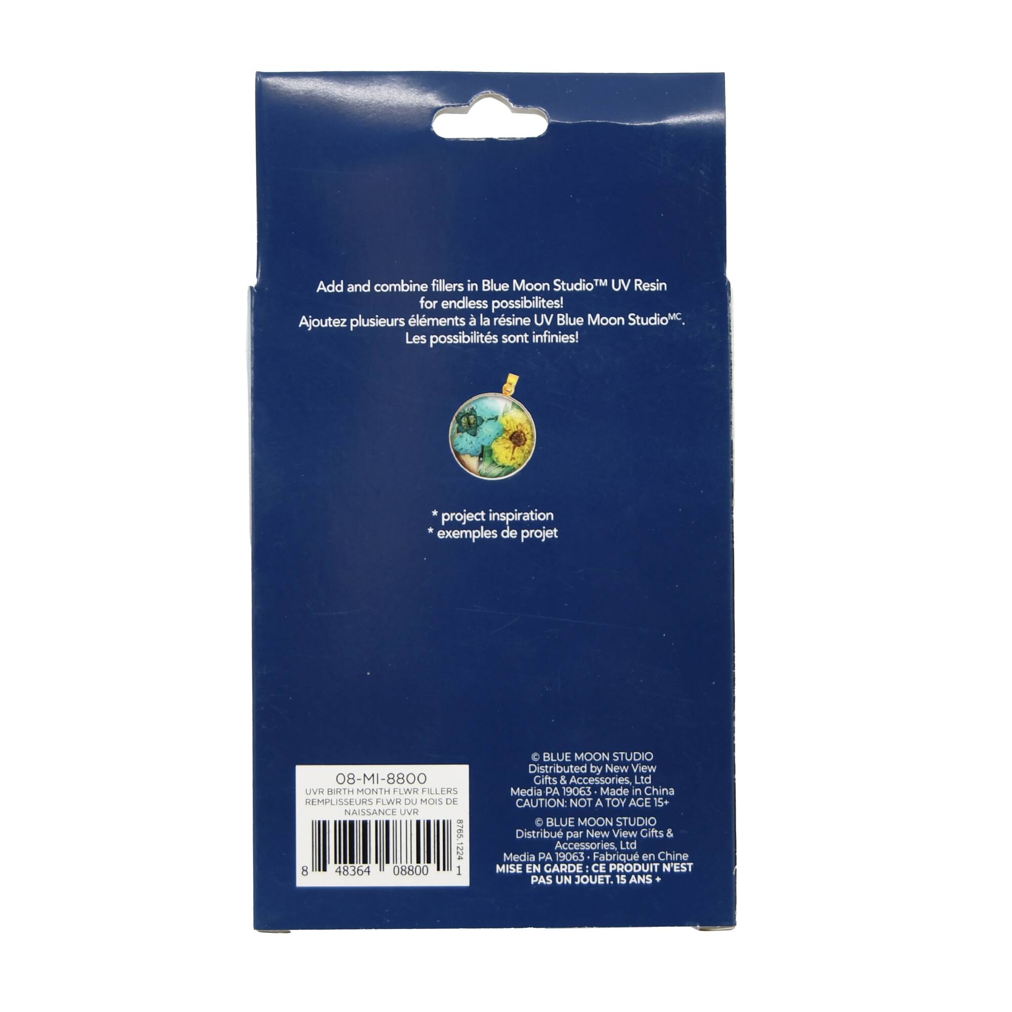 Blue Moon Studio™ UV Resin Craft 29mm Birth Month Flower Fillers, 24ct.